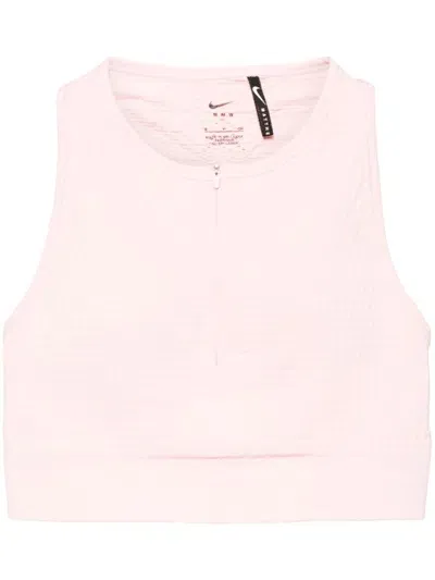 Nike X Mmw Zip-up Sports Bra In Pink