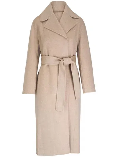 Nili Lotan Jarel Wrap Coat Hazelnut In Neutrals