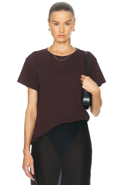 Nili Lotan Brady T-shirt In Oxblood