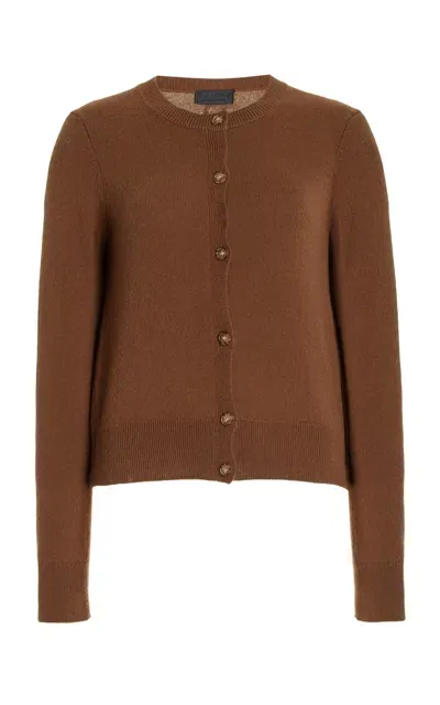 Nili Lotan March Cashmere Cardigan In Brown