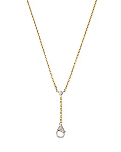 Nina Gilin 14k Yellow Gold Diamond Lariat Necklace, 16-18l