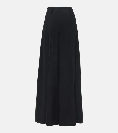 Nina Ricci High-rise Cady Palazzo Pants In Black