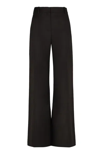 Nina Ricci High-waist Wide-leg Trousers In Black