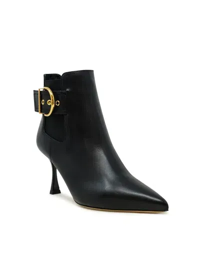 Ninalilou Black Leather Ankle Boots