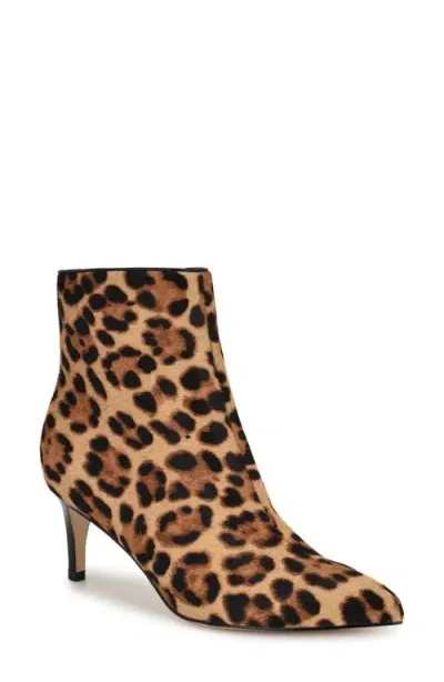 Nine West Sheebra Pointed Toe Bootie In Dark Natural