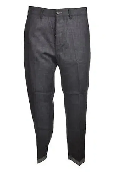 Pre-owned Nine:inthe:morning Mann Pantalone Cavallo Basso Denim 17432 In Blau