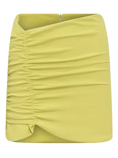 Nineminutes Skirt With Draping In Yellow