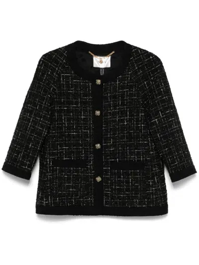 Nissa Bouclé Single-breasted Jacket In Black