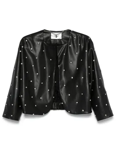 Nissa Crystal-embellished Jacket In Black