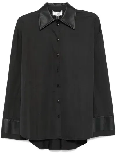 Nissa Poplin Shirt In Black