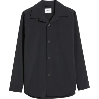 Nn07 Adwin 1081 Button-up Shirt Jacket In Black