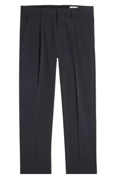 Nn07 Bill 1081 Pleated Tapered Leg Pants In Black