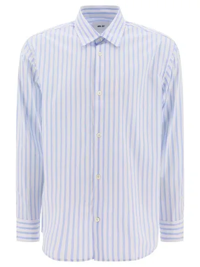 Nn07 Freddy Shirts Light Blue In White