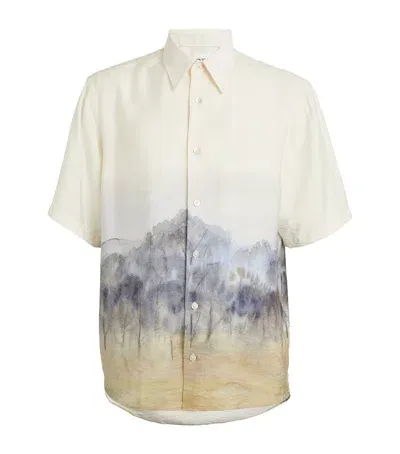 Nn07 Quinsy Landscape Shirt In Black