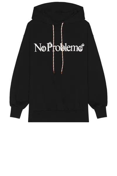 No Problemo Funghi Problemo Hoodie In Black