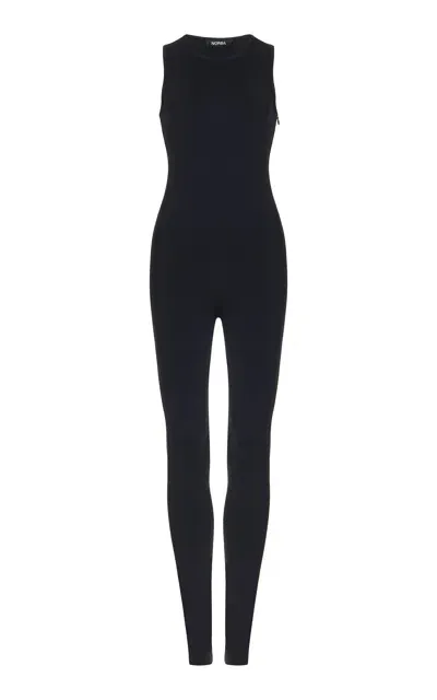 Norba Flow Jersey Leotard In Black