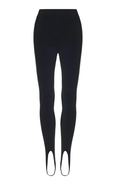 Norba Stirrup Jersey Leggings In Black