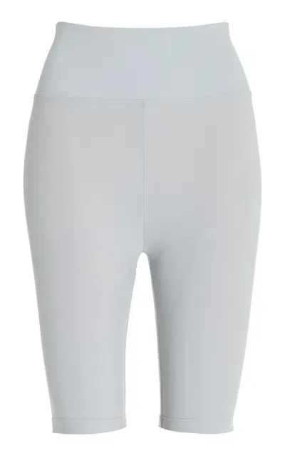 Norba Stretch-jersey Bike Shorts In Silver