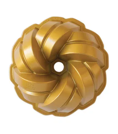 Nordicware 75th Anniversary Braided Bundt Pan In Gold