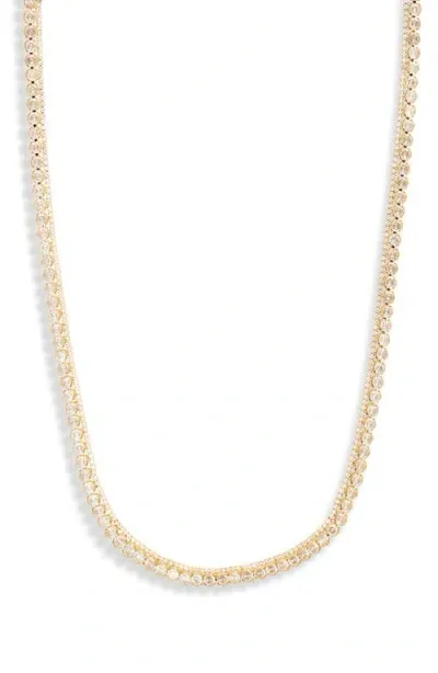 Nordstrom Bezel Set Cubic Zirconia Collar Necklace In Gold