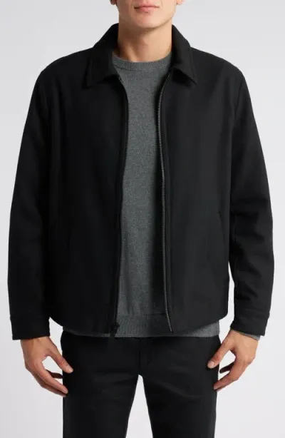 Nordstrom Bouclé Zip Jacket In Black