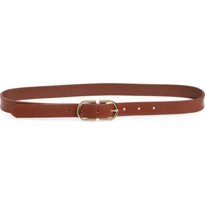 Nordstrom Camilla Leather Belt In Cognac