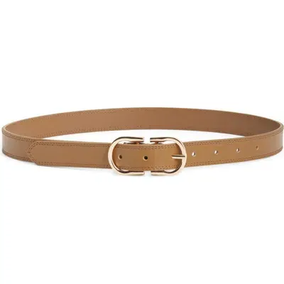 Nordstrom Camilla Leather Belt In Olive Breen