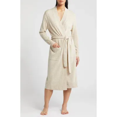 Nordstrom Cashmere Robe In Beige Oatmeal Light Heather