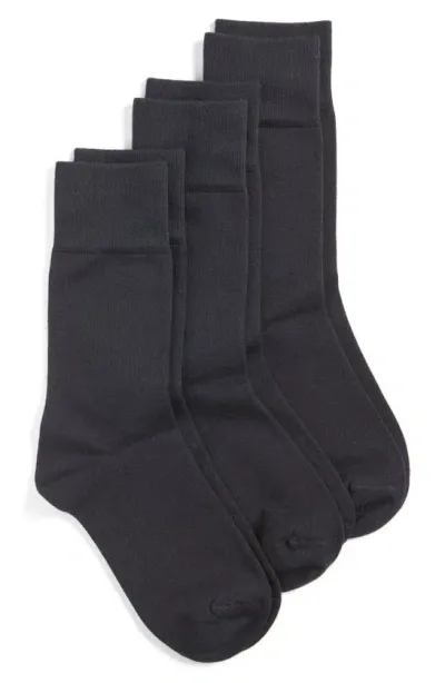 Nordstrom Crew Socks In Black