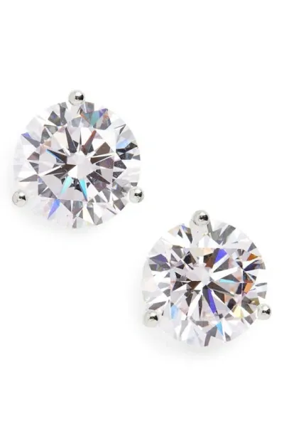 Nordstrom Cubic Zirconia Earrings In Platinum