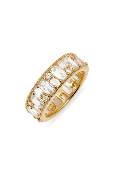 Nordstrom Cubic Zirconia Eternity Band Ring In 14k Gold Plated