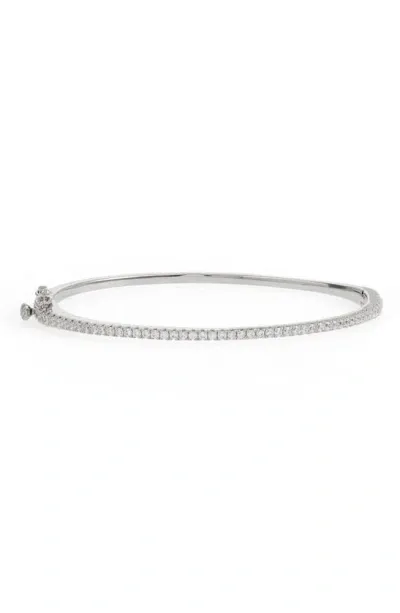 Nordstrom Delicate Cubic Zirconia Bangle In Clear- Silver