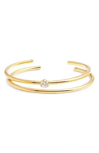 Nordstrom Demi Fine Set Of 2 Cuff Bracelets In 14k Gold Plated