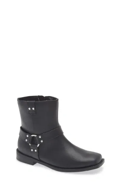 Nordstrom Kids' Davi Moto Bootie In Black