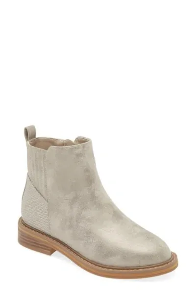 Nordstrom Kids' Flora Metallic Sparkle Zip-up Boot In Taupe