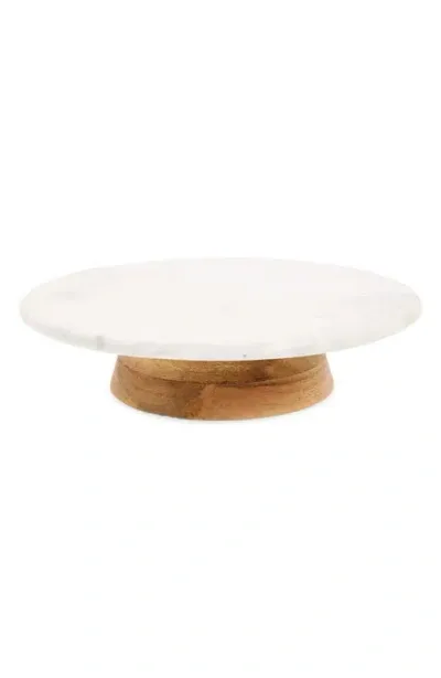 Nordstrom Marble Lazy Susan In White Cloud Marble