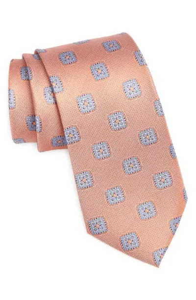 Nordstrom Medallion Silk Tie In Orange