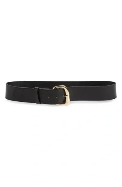 Nordstrom Melody Leather Belt In Black