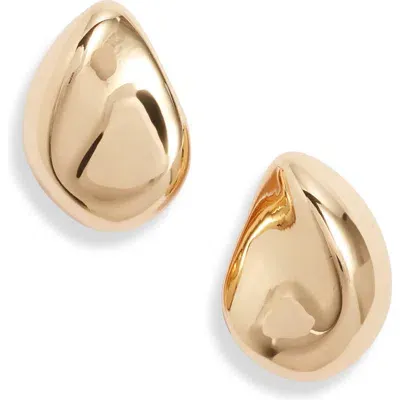 Nordstrom Molten Teardrop Stud Earrings In Gold