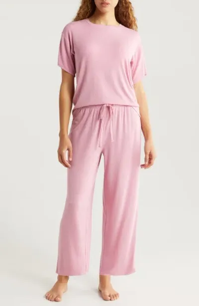 Nordstrom Moonlight Eco Easy Rib Pajamas In Pink Prince