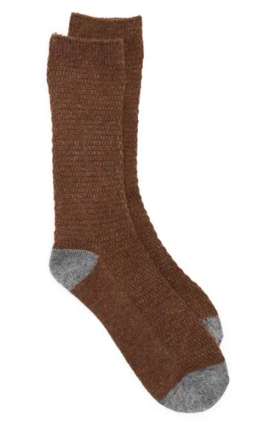 Nordstrom Neppy Boot Socks In Bitter Brown Heather