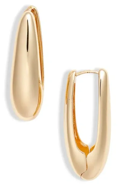 Nordstrom Oval Hoop Earrings In Gold