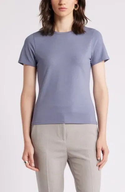 Nordstrom Pima Cotton Blend Crewneck T-shirt In Grey Folkstone