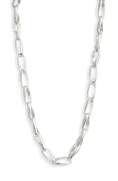 Nordstrom Polished Cable Link Chain Necklace In Metallic