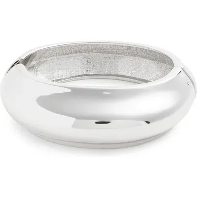 Nordstrom Polished Convex Bangle In Metallic