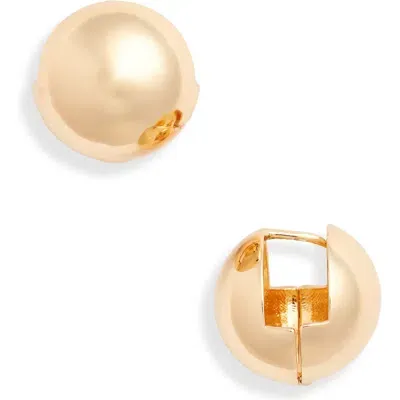 Nordstrom Polished Sphere Huggie Earrings In Gold