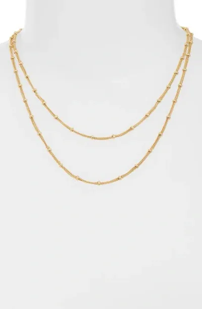 Nordstrom Satellite Chain Long Necklace In Gold