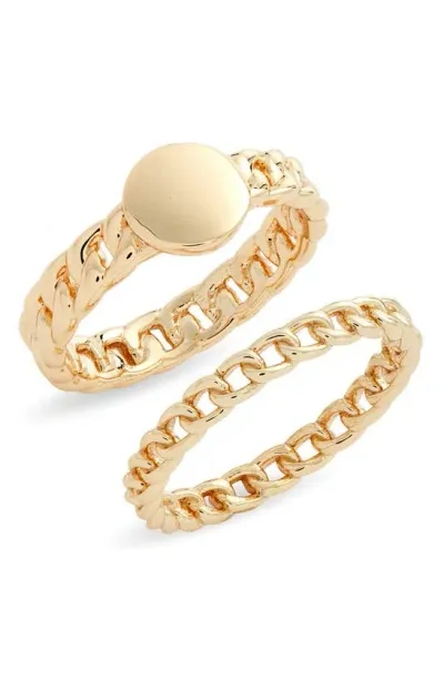 Nordstrom Set 2 Rings In Gold