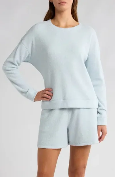 Nordstrom Thermal Knit Pajamas In Blue Drift