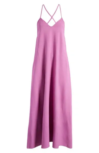 Nordstrom Tie Back Cover-up Maxi Dress In Pink Bodacious